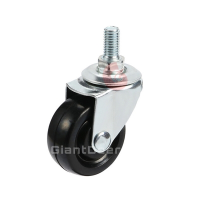 Light Duty Rubber Caster Wheel 1 Inch 1.25 Inch 1.5 Inch 2 Inch 2.5 Inch 3 Inch Fixed Caster