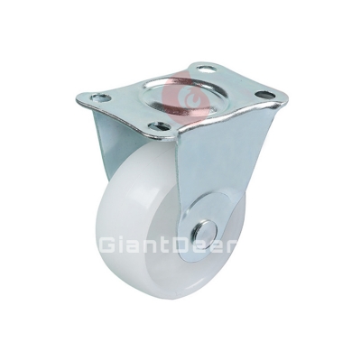 Light Duty 1Inch 1.25Inch 1.5Inch 2Inch 2.5Inch 3Inch Fixed White PP Caster Wheel