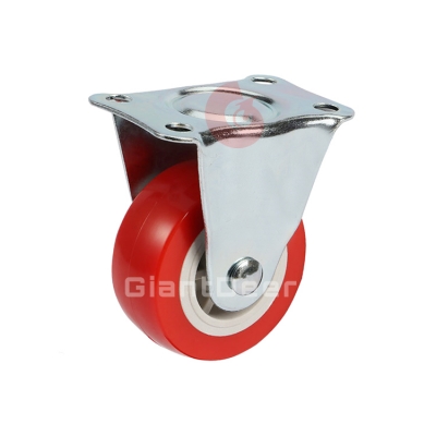 1Inch 1.25Inch 1.5Inch 2Inch 2.5Inch 3Inch Light Duty  Swivel Red PVC Caster Wheel