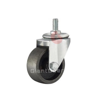 1.5 Inch 2 Inch 2.5 Inch 3 Inch Light Duty Swivel Screw Stem Cast Iron Caster Wheel