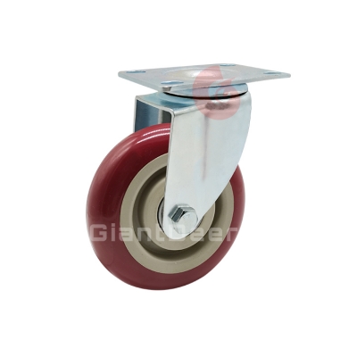 Medium Duty PVC Caster 3 Inch 4 Inch 5 Inch Swivel Caster Wheel with Brake