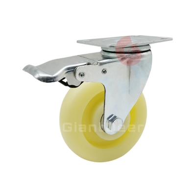 Medium Duty PP Caster 3 Inch 4 Inch 5 Inch Swivel Bolt Hole PP Caster Wheel with Brake