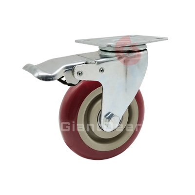 Medium Duty PVC Caster 3 Inch 4 Inch 5 Inch Swivel Bolt Hole Caster Wheel