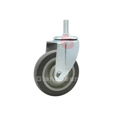 Medium Duty TPR Caster 3 Inch 4 Inch 5 Inch Swivel  TPR Castor Wheel with Side Brake