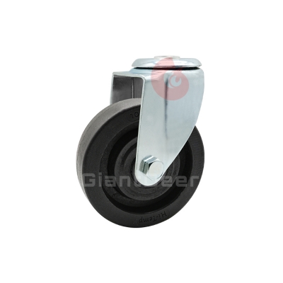 Medium Duty Nylon Caster 3 Inch 4 Inch 5 Inch Swivel Screw Stem High-Temperature Nylon Caster Wheel