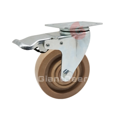 Medium Duty Carbon Fiber Caster 3 Inch 4 Inch 5 Inch High- Temp Fixed Carbon Fiber Caster Wheel