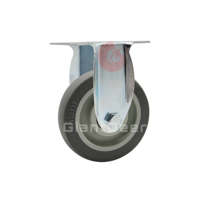 Medium Duty TPR Caster 3 Inch 4 Inch 5 Inch Swivel  TPR Castor Wheel with Side Brake