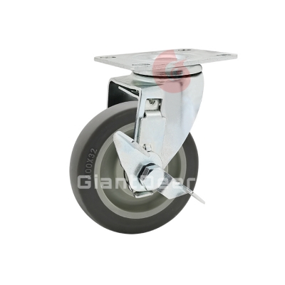 Medium Duty TPR Caster 3 Inch 4 Inch 5 Inch Swivel  TPR Castor Wheel