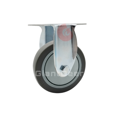 Medium Duty TPR Caster 3 Inch 4 Inch 5 Inch Swivel Grey TPR Caster Wheel with Brake