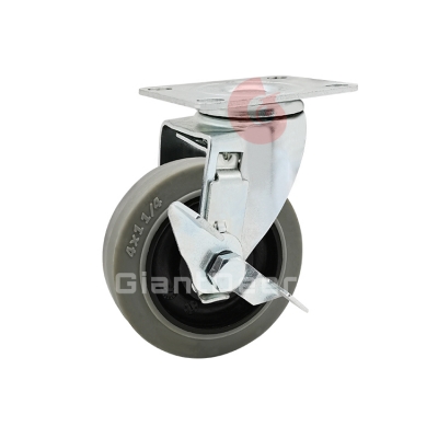 Medium Duty TPR Caster 3 Inch 4 Inch 5 Inch Fixed Anti-static TPR Caster Wheel