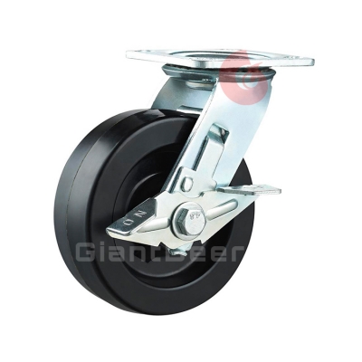 Heavy Duty Phenolic Caster 4 Inch 5 Inch 6 Inch 8 Inch Swivel High-Temp Phenolic Caster Wheel with Brake