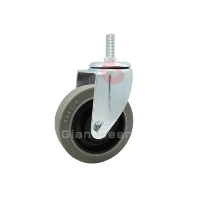 Medium Duty TPR Caster 3 Inch 4 Inch 5 Inch Swivel Bolt Hole Anti-static TPR Caster Wheel