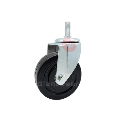 Medium Duty Rubber Caster 3 Inch 4 Inch 5 Inch Swivel Anti-static Rubber Caster Wheel