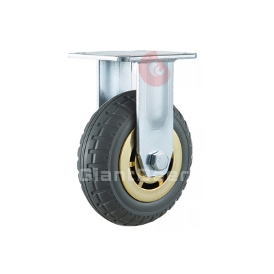 Heavy Duty Rubber Caster 4 Inch 5 Inch 6 Inch 8 Inch Swivel Foaming Rubber Caster Wheel with Brake