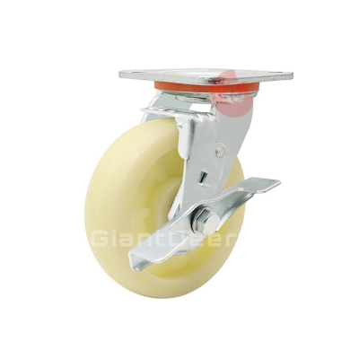 Heavy Duty Nylon Caster 4 Inch 5 Inch 6 Inch 8 Inch Swivel Nylon Caster Wheel with Brake