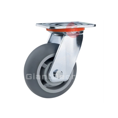 Heavy Duty TPR Caster 4 Inch 5 Inch 6 Inch 8 Inch Swivel TPR Caster Wheel with Side Brake