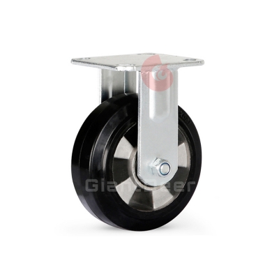 Heavy Duty Caster 4 Inch 5 Inch 6 Inch 8 Inch Swivel Aluminum Core Rubber Caster Wheel with Brake