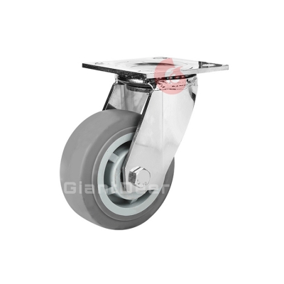 Heavy Duty Caster 4 Inch 5 Inch 6 Inch 8 Inch Swivel Stainless Steel TPR Caster Wheel