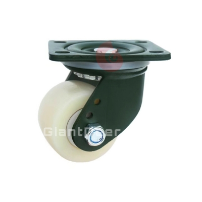 Low Profile Heavy Duty Caster 2.5 Inch 3 Inch Rigid White Nylon Caster Wheel