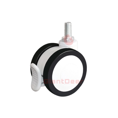 2.5 Inch Silent Swivel PU Medical Caster Wheel Loading Capacity 35 kg