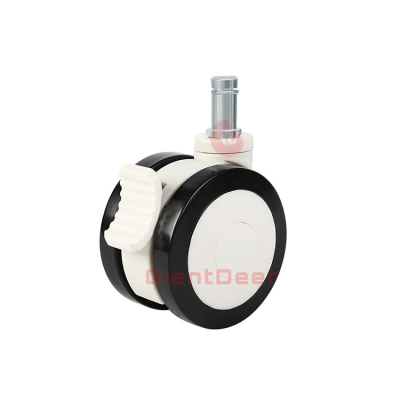 3 Inch Silent Swivel PU Medical Caster Wheel with Brake Loading Capacity 45 kg