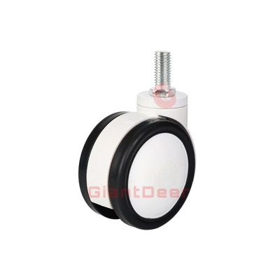 Hospital Caster 3 Inch 4 Inch 5 Inch Silent Swivel Screw Stem PU TPR Medical Caster Wheel with Brake